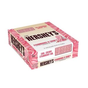 Hershey's Strawberry 'N' Creme Ice Cream Candy Bar 1.38oz 24ct